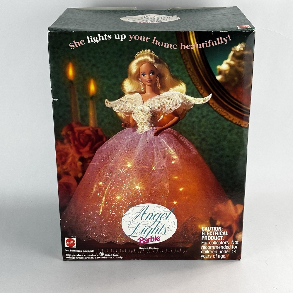 NEW Angel Lights Barbie Doll For Christmas Tree Top - 1993 - Model 10610